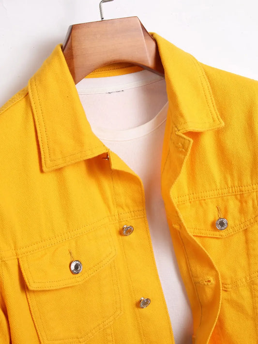 Men's Denim Jacket Jeans Clothing Patches Windbreaker Cotton Stretchy Trucker Jacket