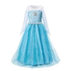 Girl Anna Elsa Dress Kids Halloween Cosplay Costume Children Princess Dresses