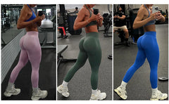 Leggings for Women Seamless Yoga Legging Flex Scrunch Bum Gym Legging