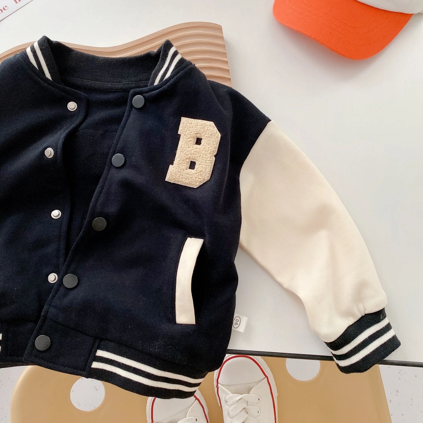 Melario Kids Baby Girls Autumn Spring Full Sleeve Patchwork Alphabet Baseball Uniform Children Boys Outwear Jacket Coat 2-7Y