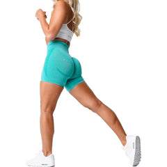 Seamless Shorts for Women Push Up Booty Workout Shorts Fitness Sports Short