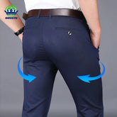 Men‘s Suit Pants Dress Pant Business Office Cotton Classic Black Blue Trousers