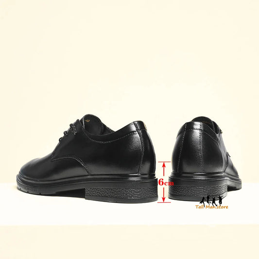Wedding Men Leather Shoes Business Party Elevator Height Increase Insole