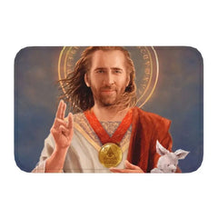 Nicolas Cage In A Banana Doormat Anti-Slip Kitchen Bath Mat Toilet Floor Door Entrance