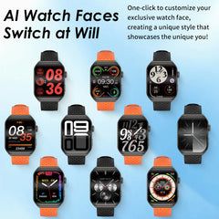 Pinteek Smartwatch Bluetooth Call Smartwatch Touch Dial for Android Music Fitness Tracker Sports Watches Compatible Strava