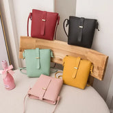 Bags For Women PU Crossbody Square Bag Female Bags Buckle Decorated