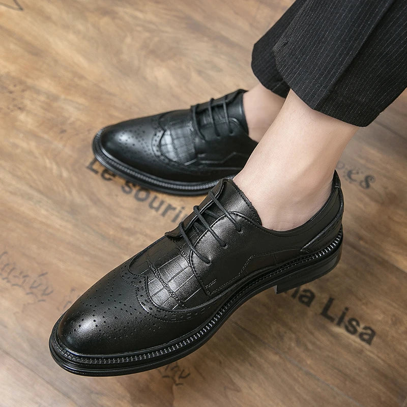 Gentleman Business Formal Leather Shoes Mens Fashion Dress Shoes