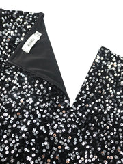Homecoming Dresses: Formal Dresses for Women Long Sleeve Glitter Velvet