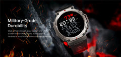 2025 NEW T-Rex 3 Ultra Men Outdoor Military GPS Smart Watch AMOLED HD Screen Compass 500MAH BT Call 5ATM Waterproof Smartwatch