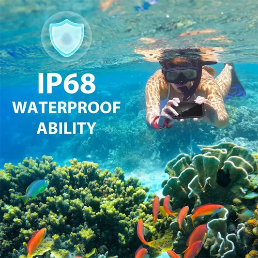 Full Sealed Clear For iPhone 12 13 14 15 16 17 Pro Max Waterproof Cases IP68 Diving 360 Protect Magsafe Shockproof Protect Cover