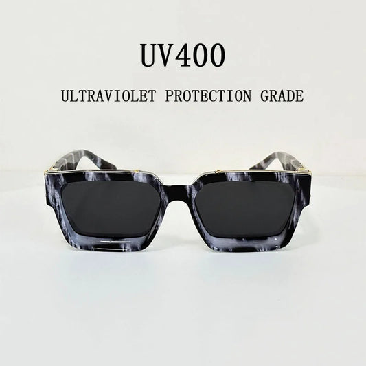 Millionaire Square Sunglasses For Men Retro Sunscreen Sunglasses Women