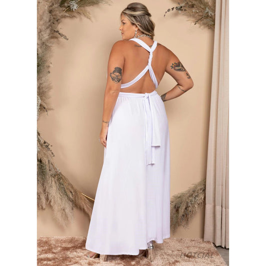 Women Multiway Wrap Convertible Boho Maxi Red Bandage Long Dresses Plus Size