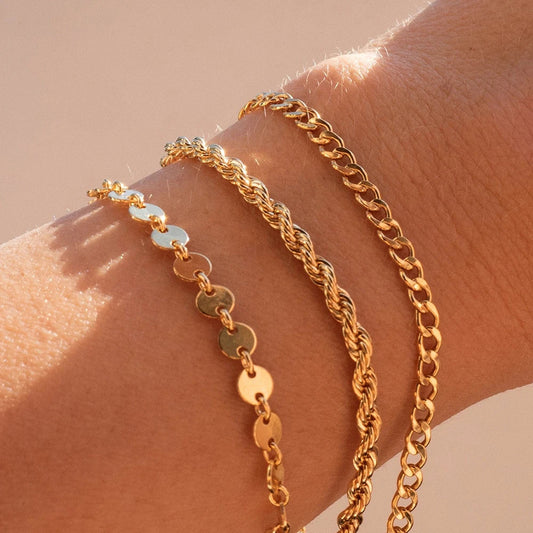 SUNIBI Classic Snake Chain Bracelets for Women Trend Fashion Stainless Steel Cuban Chain Bracelet Trendy Woman Gifts Jewelry
