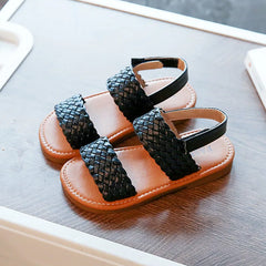 Girl Sandals Spring Summer Children Soft-soled Beach Woven Shoe Baby Fashion