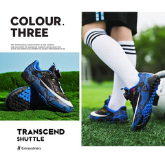 Football Boots Society Futsal TF Pink Soccer Tennis Shoes Sports