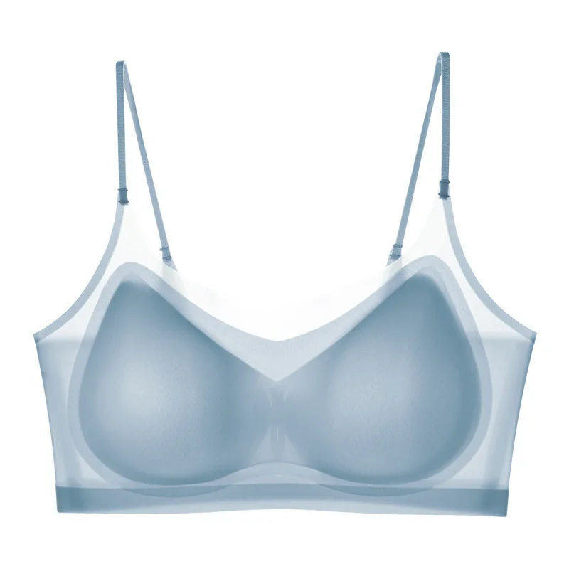 Bra Women's Bustier Underwear Seamless Back Halter Vest Wrap Bra Small Chest