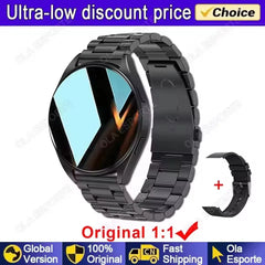 New Smart Watch 1.32 inch HD AMOLED Screen Bluetooth Call Health Monitoring Alarm Clock Fashion Watch Men Women For Android IOS