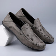 Leather Men Breathable Driving Shoes Luxury Brands Formal Men Loafers Moccasins