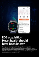 2025 New For huawei True Blood Pressure Airbag Smart Watch men air Pump Uric Acid Blood Lipids health watch Bluetooth call watch