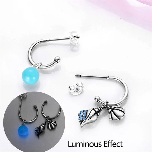 925 Silver Charms Plata De Ley 925 Jewelry Women Fashion Cute Tiny Clear Crystal CZ Stud Earrings Star Starfish Dolphin Earrings