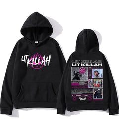 Paulo Londra Hooded LIT Killah Funko Pop Hip Hop Casual Retro Sweatshirt With Hooded