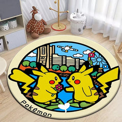 Pokemon Pikachu cute Printed Printed Carpet,rugs for bedroom,Living room floor mat
