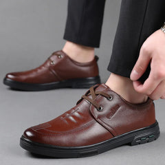 Genuine Leather Formal Men Dress Shoes Luxury Brand Soft Casual Shoes