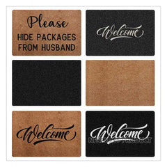 Welcome Front Door Mat Hallway Entrance Doormat Shoes Clean Carpet Rug 40x60cm