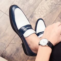 Men Business Dress Shoes Slip on Men Leather Formal Moccasin Oxford Male Loafers Shoes for Men