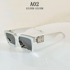 Millionaire Square Sunglasses For Men Retro Sunscreen Sunglasses Women