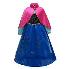 Girl Anna Elsa Dress Kids Halloween Cosplay Costume Children Princess Dresses