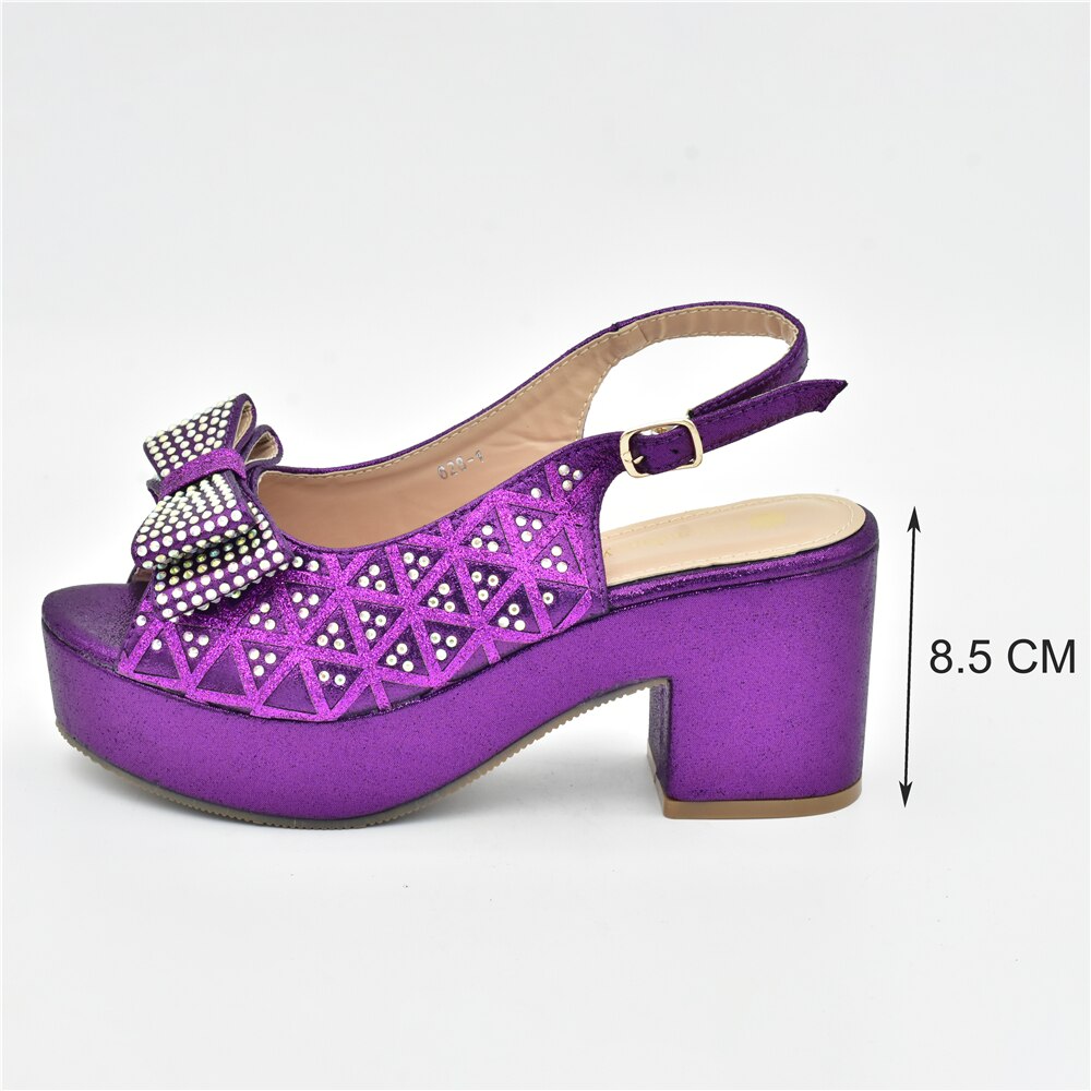 Matching Shoes and Bags: Shoes And Bag Matching Set With gold Women Italian Shoes