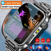 2025 Laser Treatment Three High SmartWatch 1.95" Sapphire Curved Screen ECG+PPG Blood fat Uric Acid Health Diagnosis Smartwatch