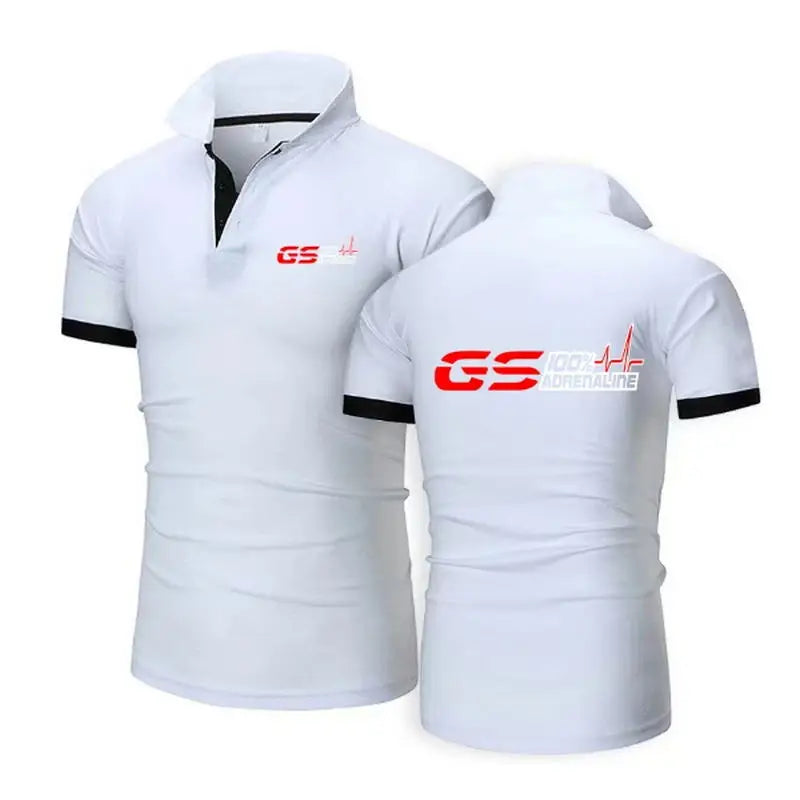 GS 100% Adrenaline Motorrad Biker Fan Short Sleeve POLO Shirt Tee Shirts GS1200 F1 M3 M4 M5 M6 X5 X6 Polo TShirt S-5XL