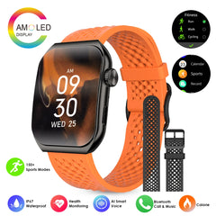 Pinteek Smartwatch Bluetooth Call Smartwatch Touch Dial for Android Music Fitness Tracker Sports Watches Compatible Strava