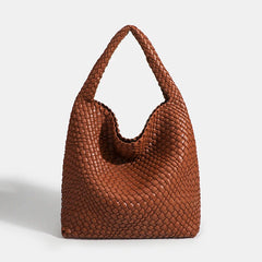 Designer Hand knitting bag PU Large women's Woven tote bag Mistress gift luxury bag