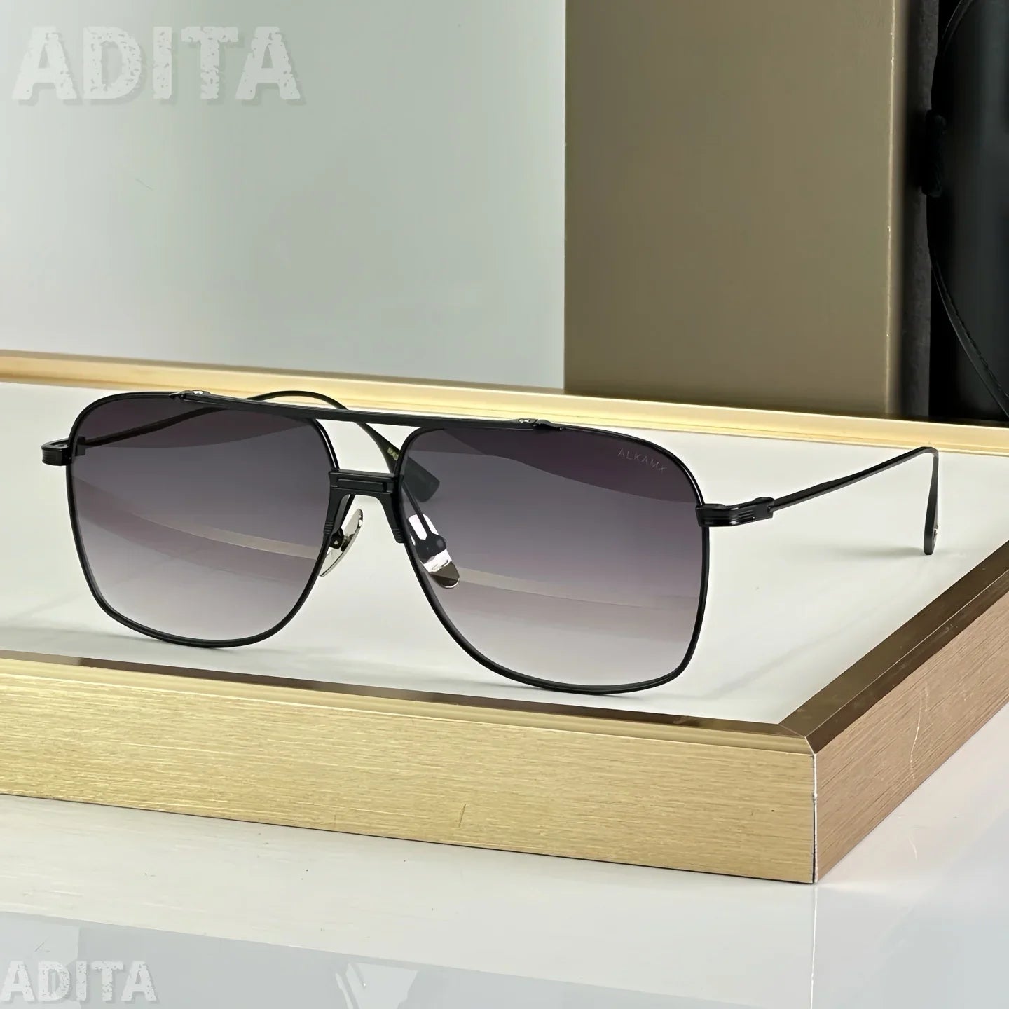 ADITA ALKAMX DTS100 Top Quality Sunglasses for Men Classic Women Luxury Brand Designer Fashion sun glasses UV400 With box