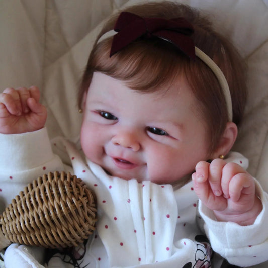 18" Vivienne Boy/Girl Full Body Silicone Vinyl Doll Painted Baby Doll With Rooted Hair For Kid's Christmas Gift Muñecas Reborn