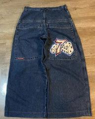 JNCO Jeans Men: Y2K Hip Hop Baggy Denim Pants