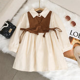 Spring Autumn Girls Dress Korean Fashion Dress for Girls Long Sleeve Casual Princess