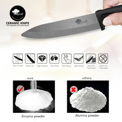 Ceramic Knife 3 4 5 6 Inch Sharp Kitchen Chef Knives Utility Slicer Paring Serrated