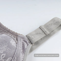 Black Big Women Bras Plus Size Lace Bra For Women Unlined Full Coverage Thin