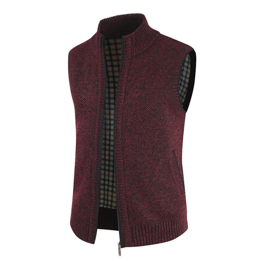 Men's Coat Fashion Warm OuterWear Vest Casual Sleeveless Jacket