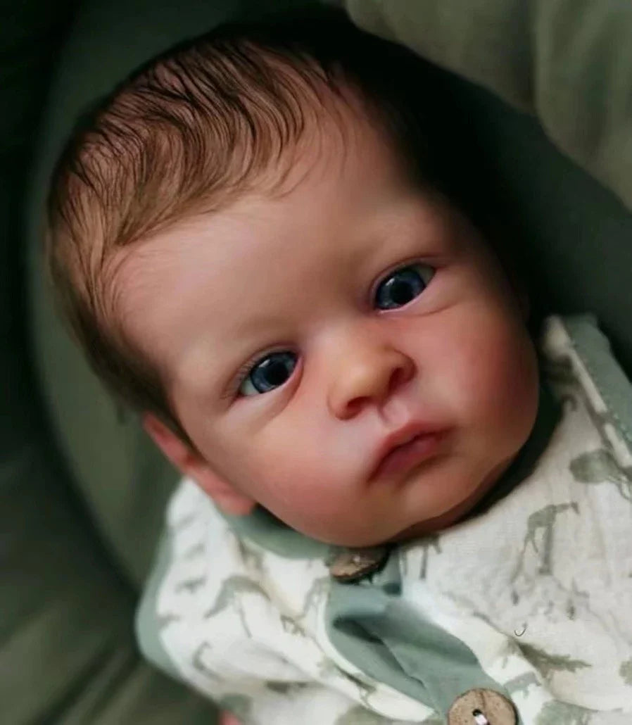 NPK Clearance Sales 20inch Reborn Doll Kit Oskar Lifelike Real Soft Touch Fresh Color Unfinished Doll Parts with Body
