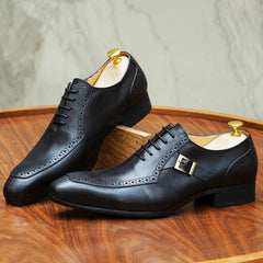 Luxury Leather Mens Dress Shoes Office Business Wedding Formal Shoes