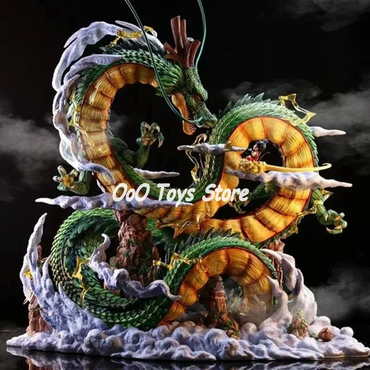 23cm/9.05in Anime Dragon Ball Z Shenron Figure Goku And Shenron Action Figurine Model Pvc Statue Doll Collection Toy Gifts