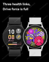 New Smart Watch 1.32 inch HD AMOLED Screen Bluetooth Call Health Monitoring Alarm Clock Fashion Watch Men Women For Android IOS