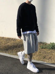 Men's Gym Fitness Loose Shorts Casual Street Hip Hop Workout Bodybuilding