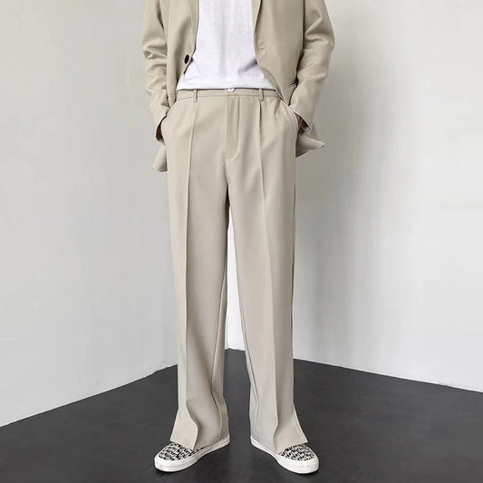 Grey Khaki Black Suit Pants Men Fashion Society Mens Dress Pants Mens Formal Trousers