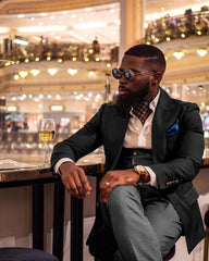 Mens Beach Wedding attire: Black Suits For Men Wedding Groom Single Breasted